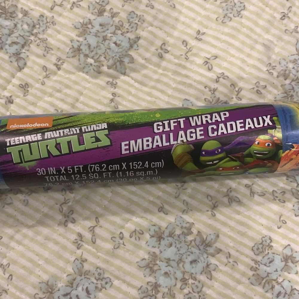 Nickelodeon Teenage Mutant Ninja Turtles Gift Wrap NEW Fun for your TMNT Fanatic